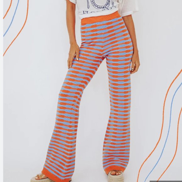 Verge Girl Pants & Jumpsuits Verge Girl Blue And Orange Pants Size